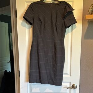Banana Republic Dark Gray Midi Dress